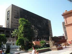 ministry building burned during revolution