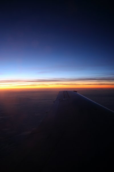 Sunrise from an Airplane