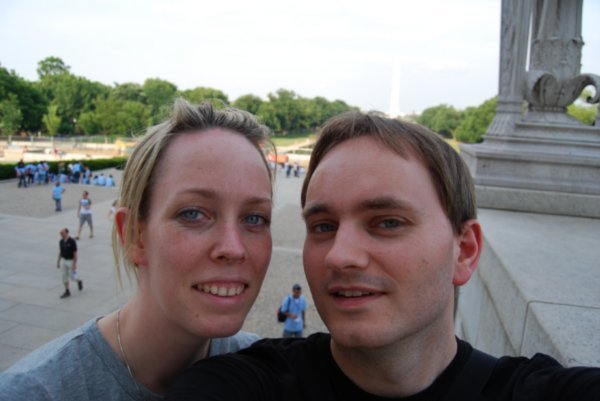 Utenfor Lincoln Memorial