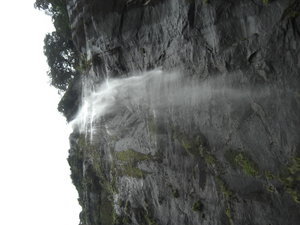 we were right under this waterfall!