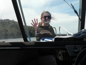 ulva island ferry, i.e. tin on water... look ma, no hands at the front too!