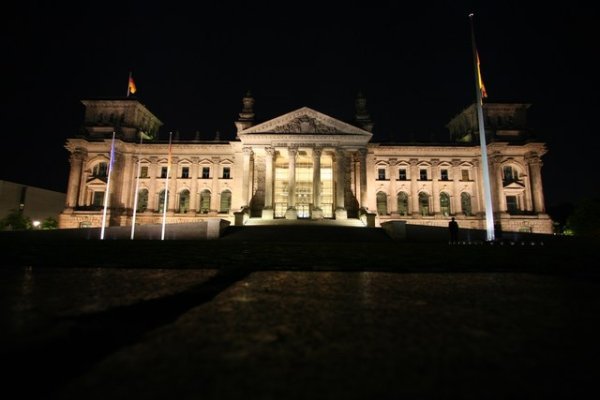The Reichstag at night