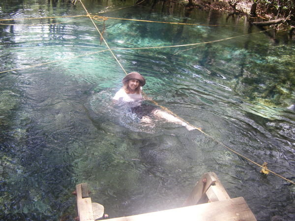 Mom in the Cenote