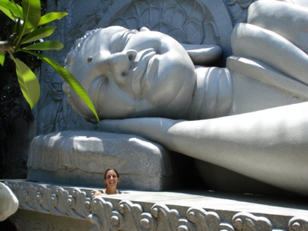 sleeping buddha with shosh's face