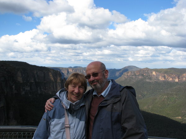 Nancy & Ronnie in the Blue Mountains of Australia