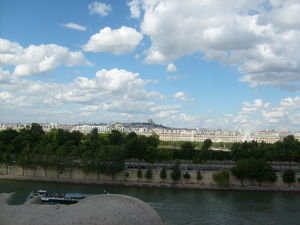 view from the top of Musee d'Orsay