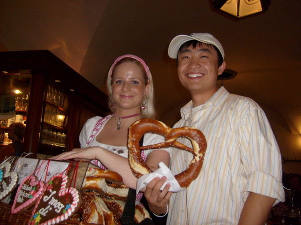 They have a pretzel girl... it must be authentic