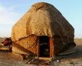 our yurt in the desert 
