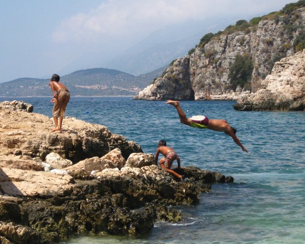 cooling off in Kas 