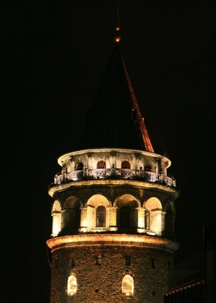 view of Galata Tower from our window