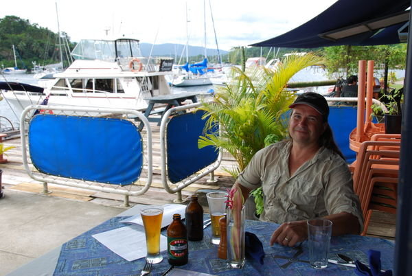 Lunch on wharf in Savusavu