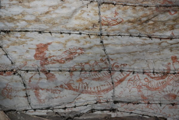 Niah cave painting, 1000+ years old