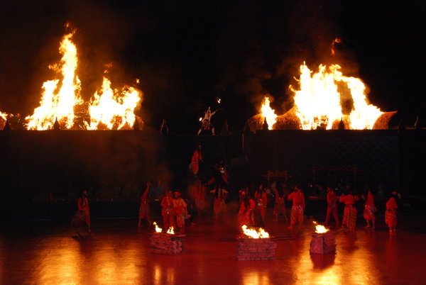 Ramayana fire