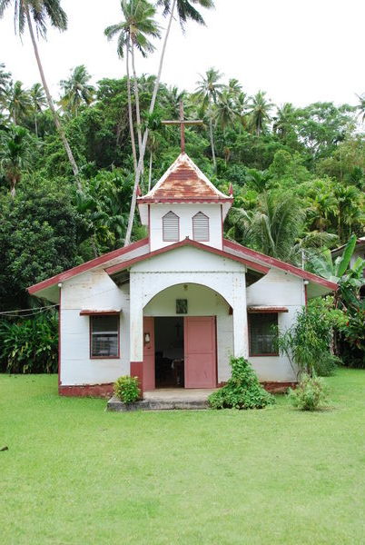 Tiny island church