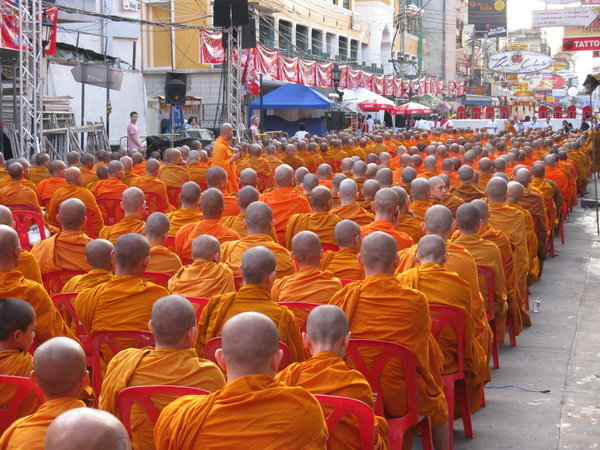 Monks at Songkran