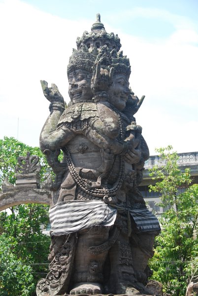 One of many sculptures found at Bali's intersections and roundabouts