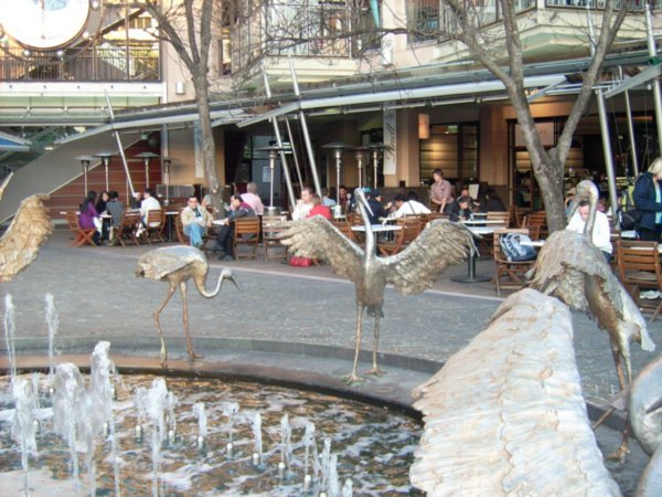 Lindt Cafe fountain