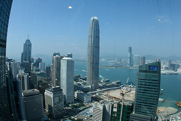 View from 43rd floor viewing level - Bank of China