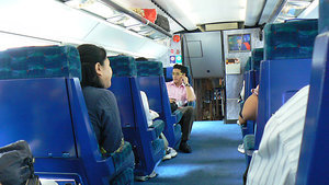 Inside the express Gaungzhou to Hong Kong