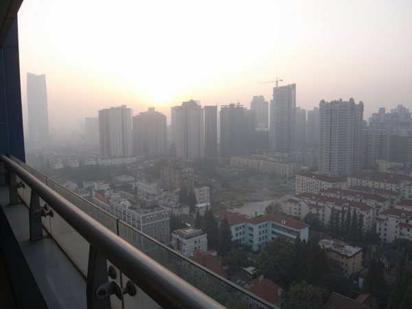 the last morning in shanghai from teds balcony
