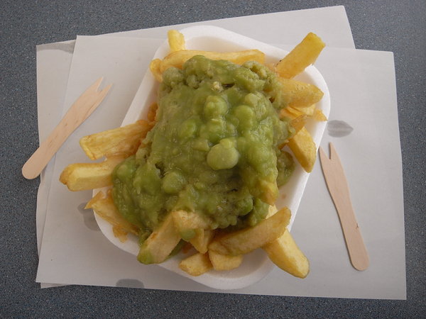 good old chips and peas