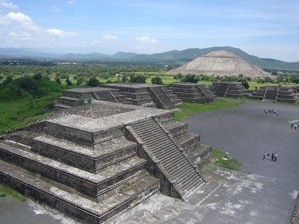 small pyramid - Teotihuacan