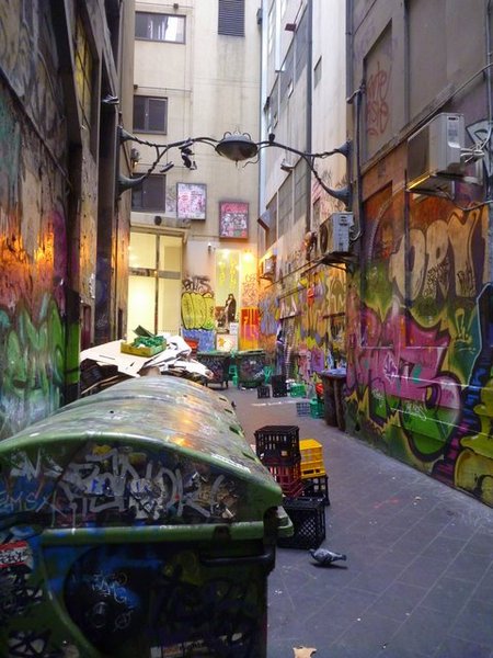 Zijstraat in Melbourne