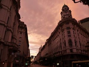 Buenos Aires zonsondergang