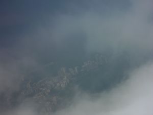 Rio de Janeiro door de wolken