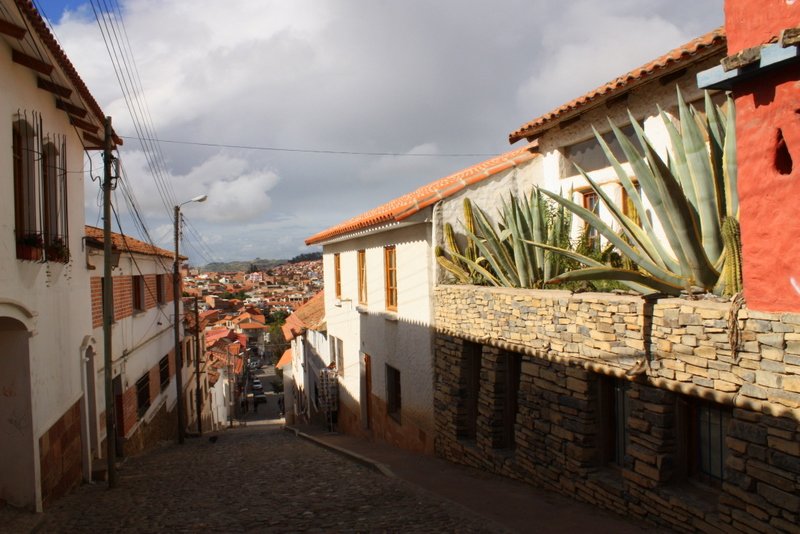 Straat in Sucre