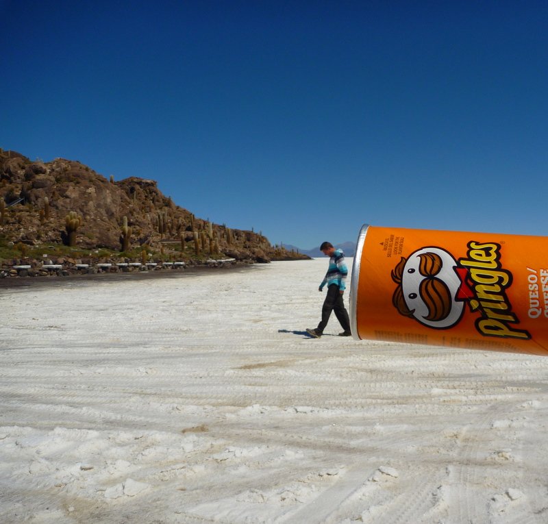 Roel loopt uit de chips buis