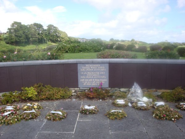 Monument to985  1Air India Plane Crash (closest point of Land)