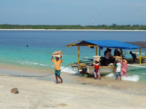 Supply boat to Gilli Trawangan