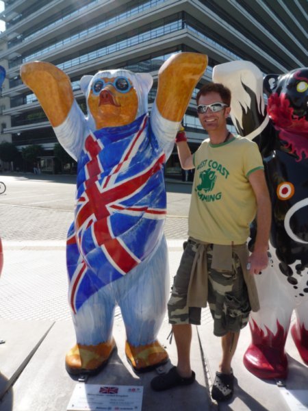 Having my pic with Bear UK