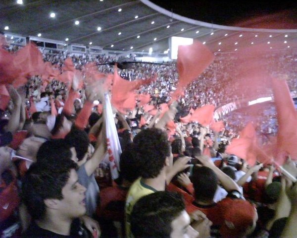 In wiih the Flamengo fans