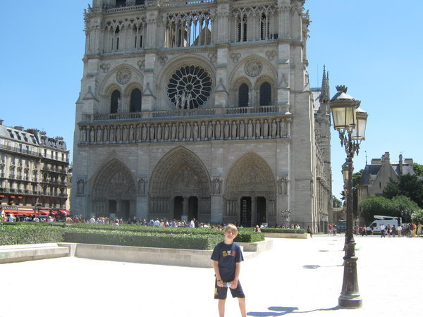 Me standing in front of Notre Dame