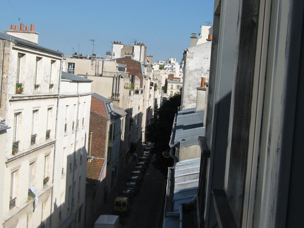 The street where we stayed in Montparnasse