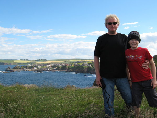 Me and Dad at St Abbs Head