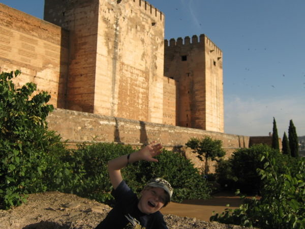 Me in the castle by the Alhambra