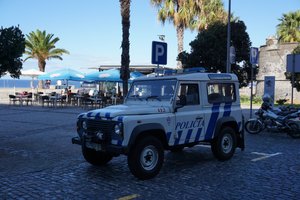 West tour: Police jeep in Ribeira Brava. I would love to get a ride. 