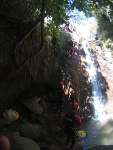 Canyoning: waterfalls and abseiling