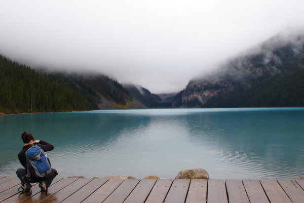 Der Lake Louise ist ein begehrtes Fotoobjekt...