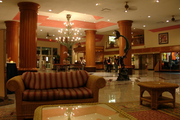 Die Lobby unseres Hotels