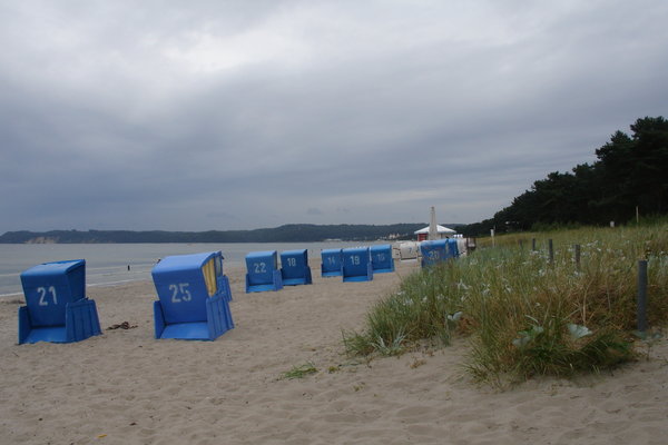 Typical German beach at the Baltic Sea