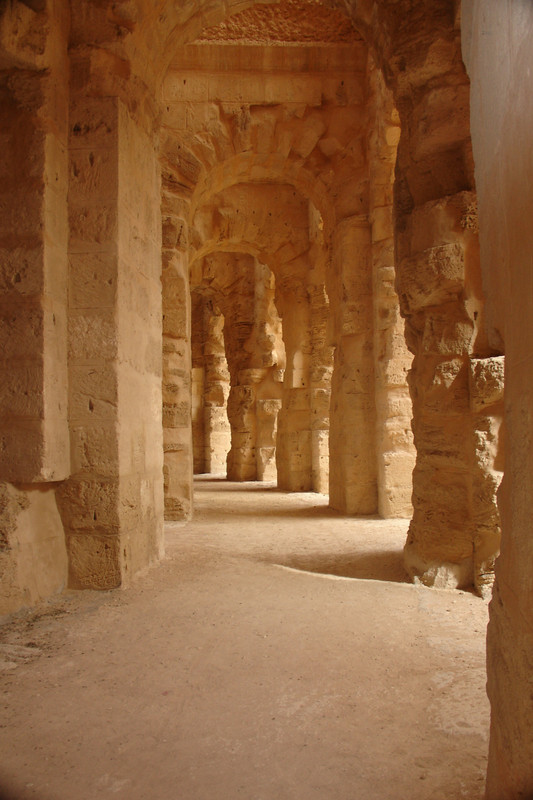 Corridors of the amphitheater El-Djem