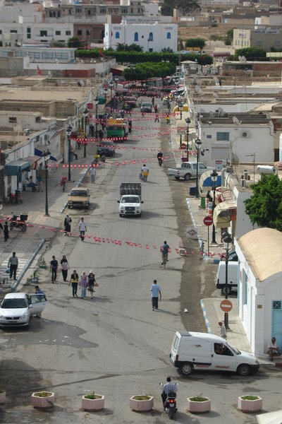 Street of the city of El Djem