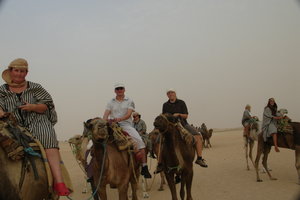 My brother and me on a dromedary