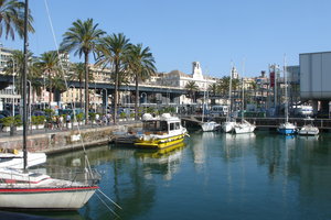 Genoa harbour, seen from the Galeone