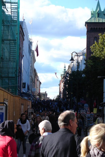 Crowded Karl Johans Gate