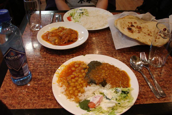 Quite cheap Indian food we had in Grönland